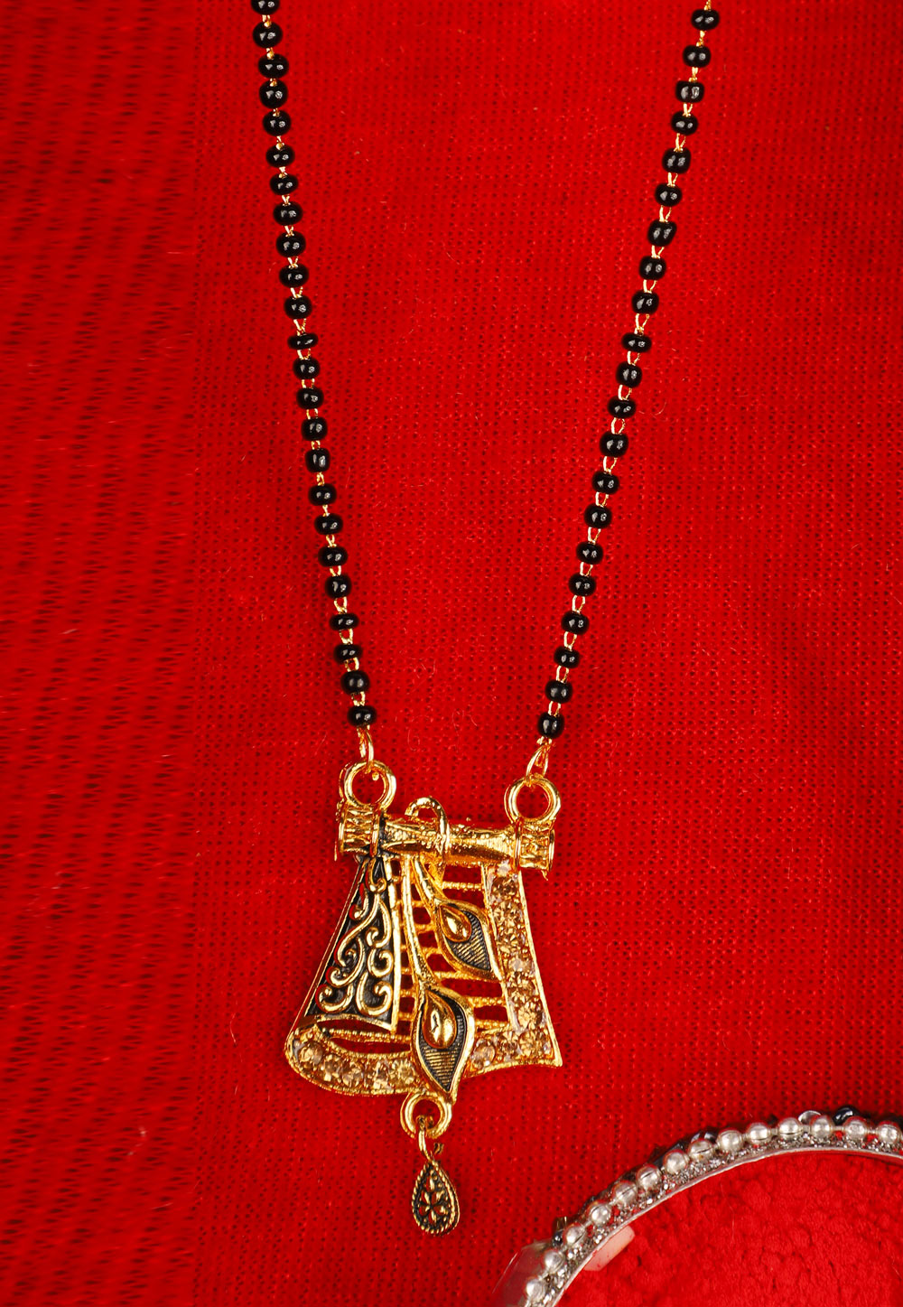 Black Alloy Mangalsutra 227438