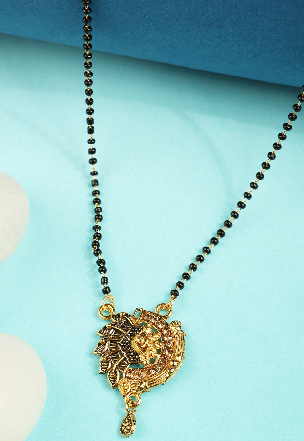Black Alloy Mangalsutra 227442
