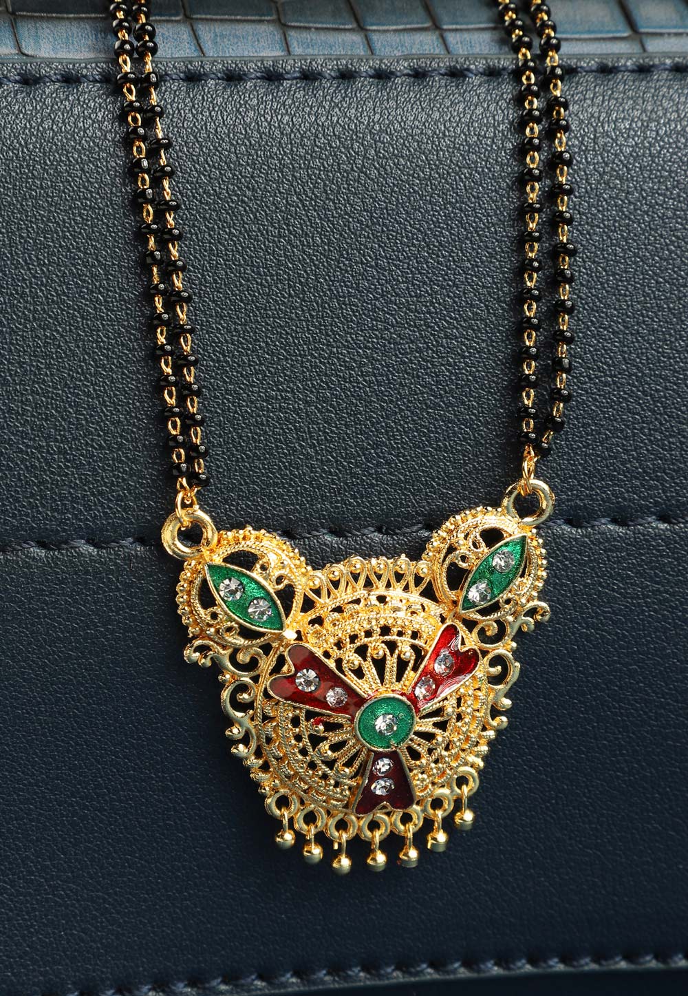 Green Alloy Mangalsutra 227448