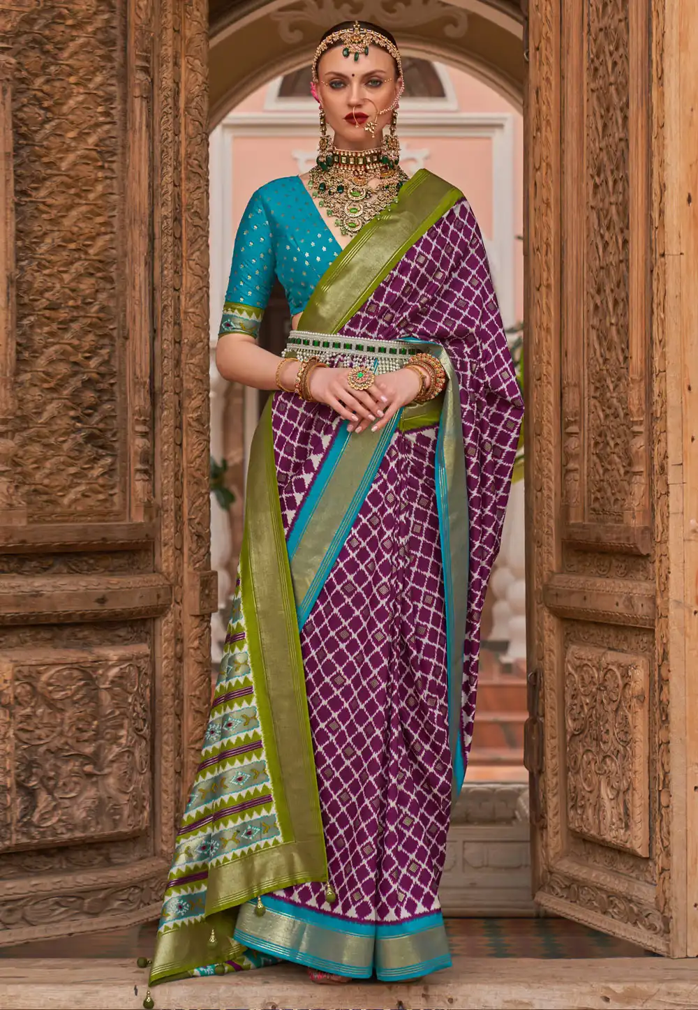 Purple Silk Saree With Blouse 265353