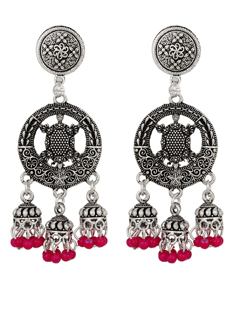 Silver Brass Earrings 150726