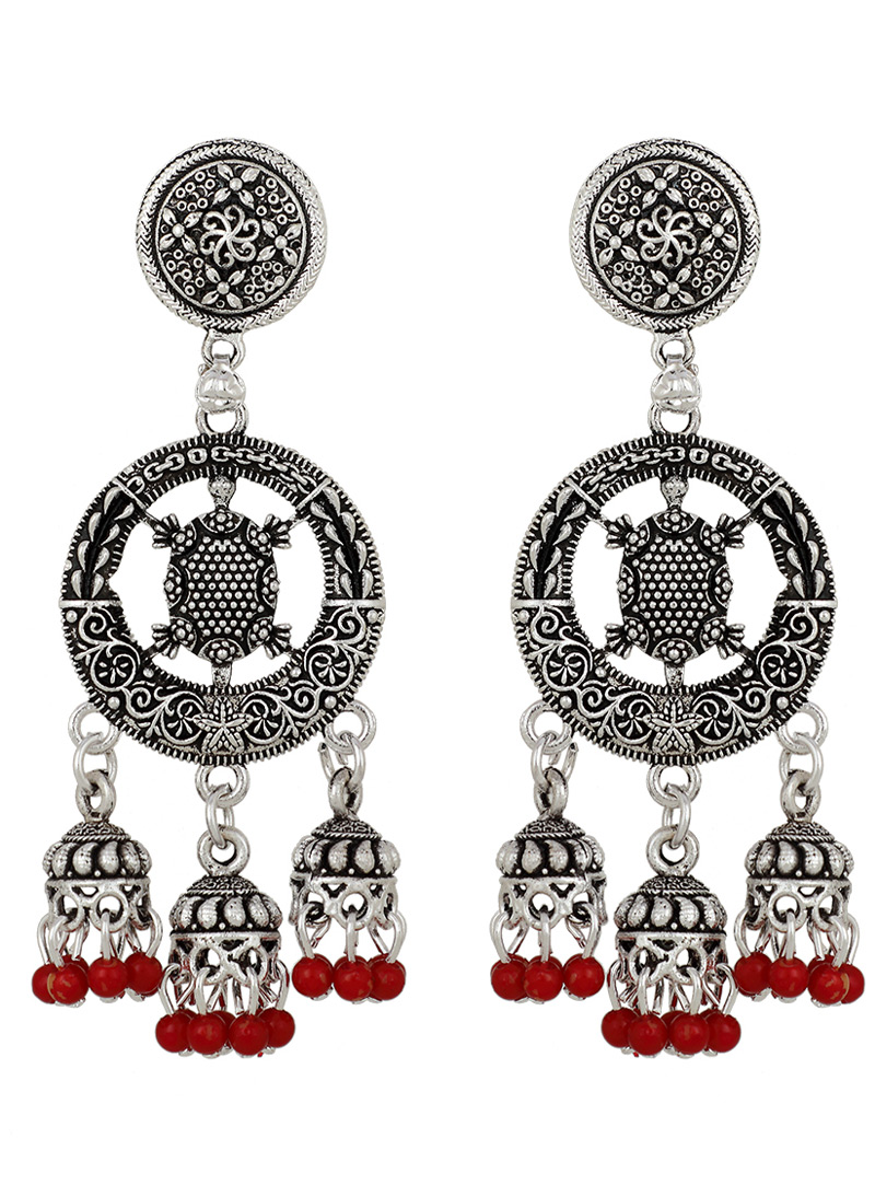 Silver Brass Earrings 150728