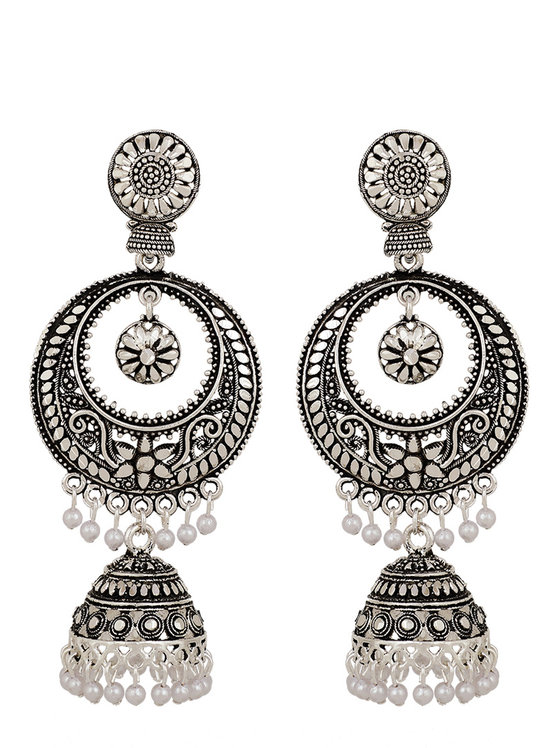 Silver Brass Earrings 150731