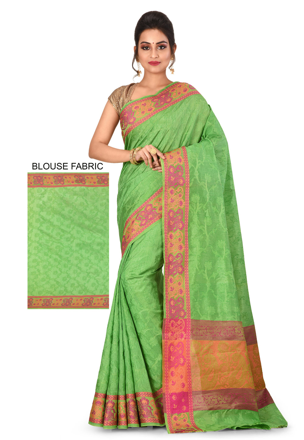 Green Art Silk Festival Wear Saree 198416