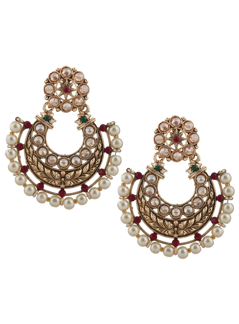 Green Brass Earrings 151147