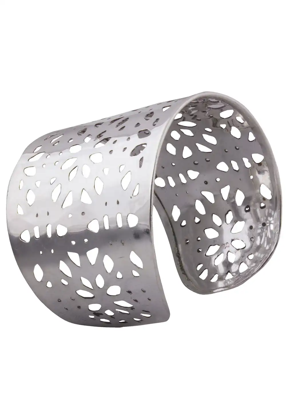 Silver Brass Kundan Kada 162090