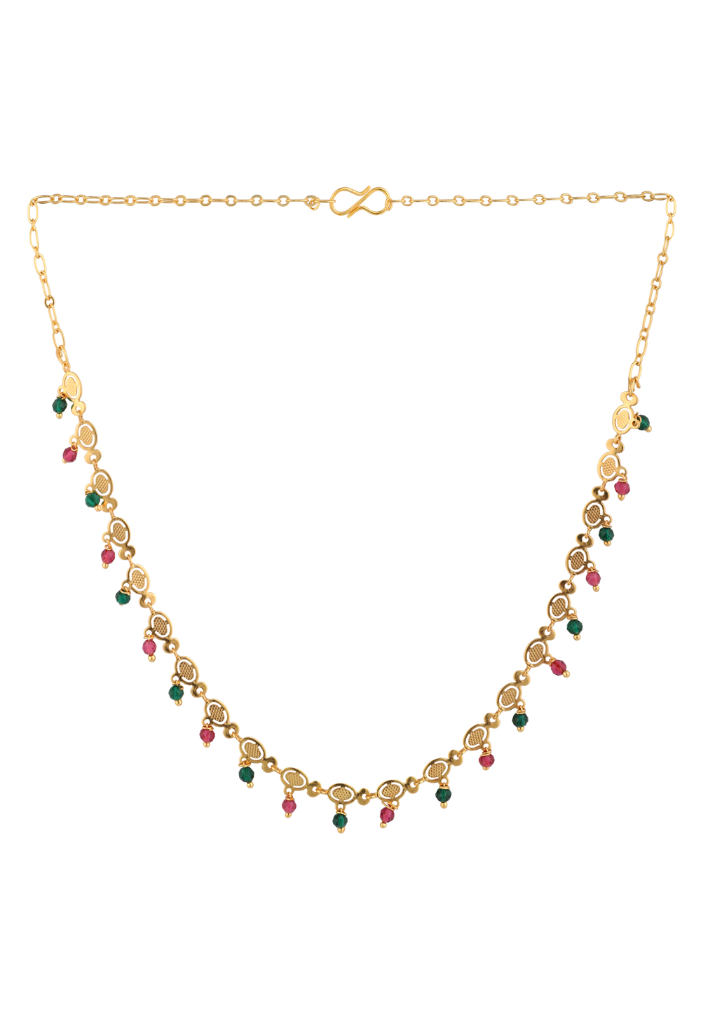 Red Alloy Necklace 224517