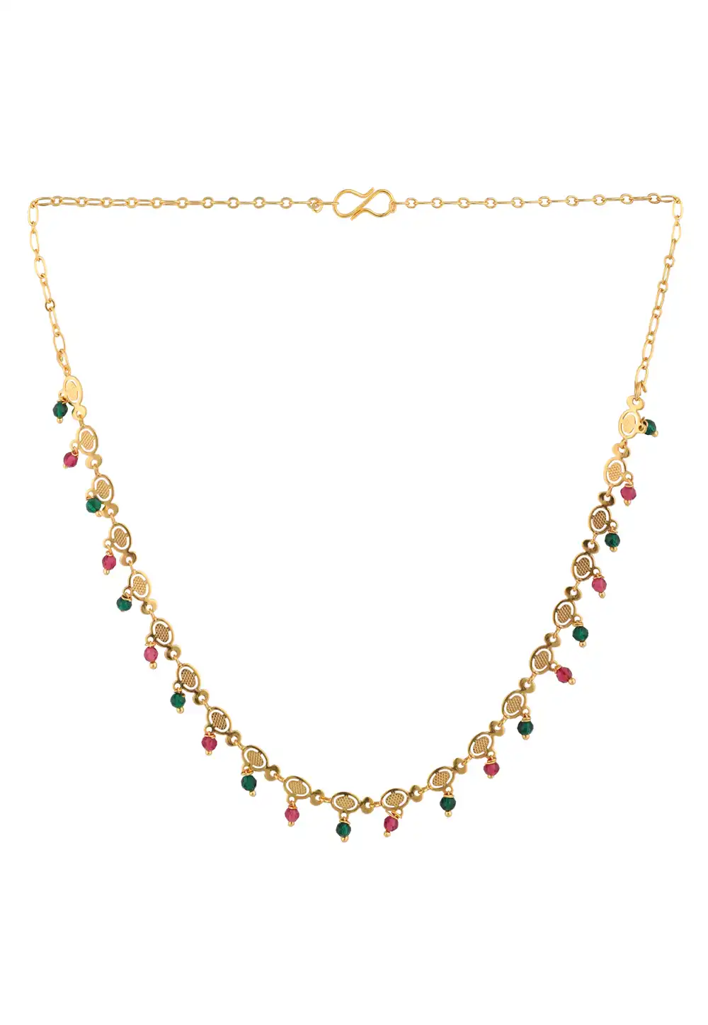 Red Alloy Necklace 224517
