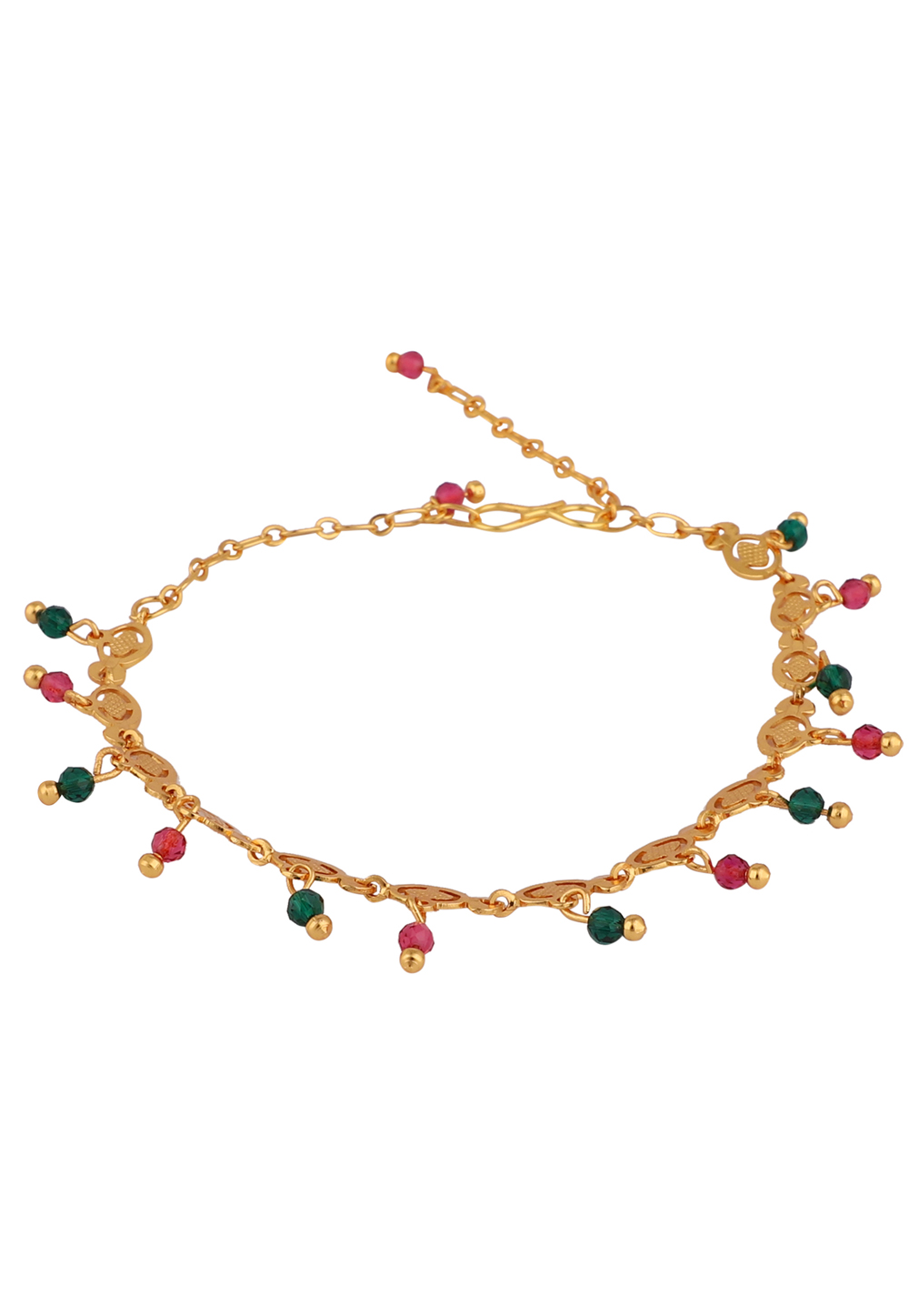 Green Brass Women Bracelet 235133