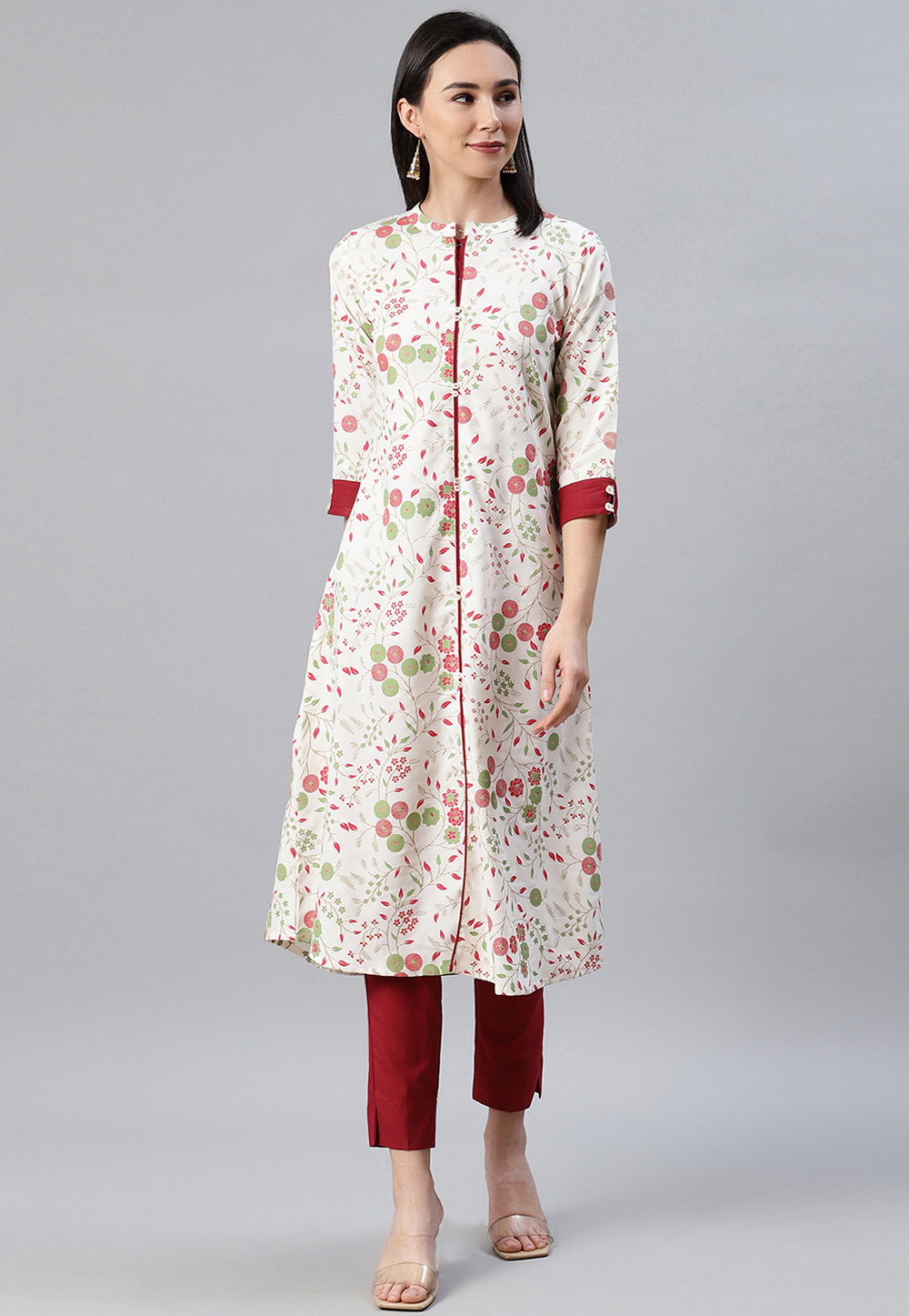 Off White Rayon Tunic 240745