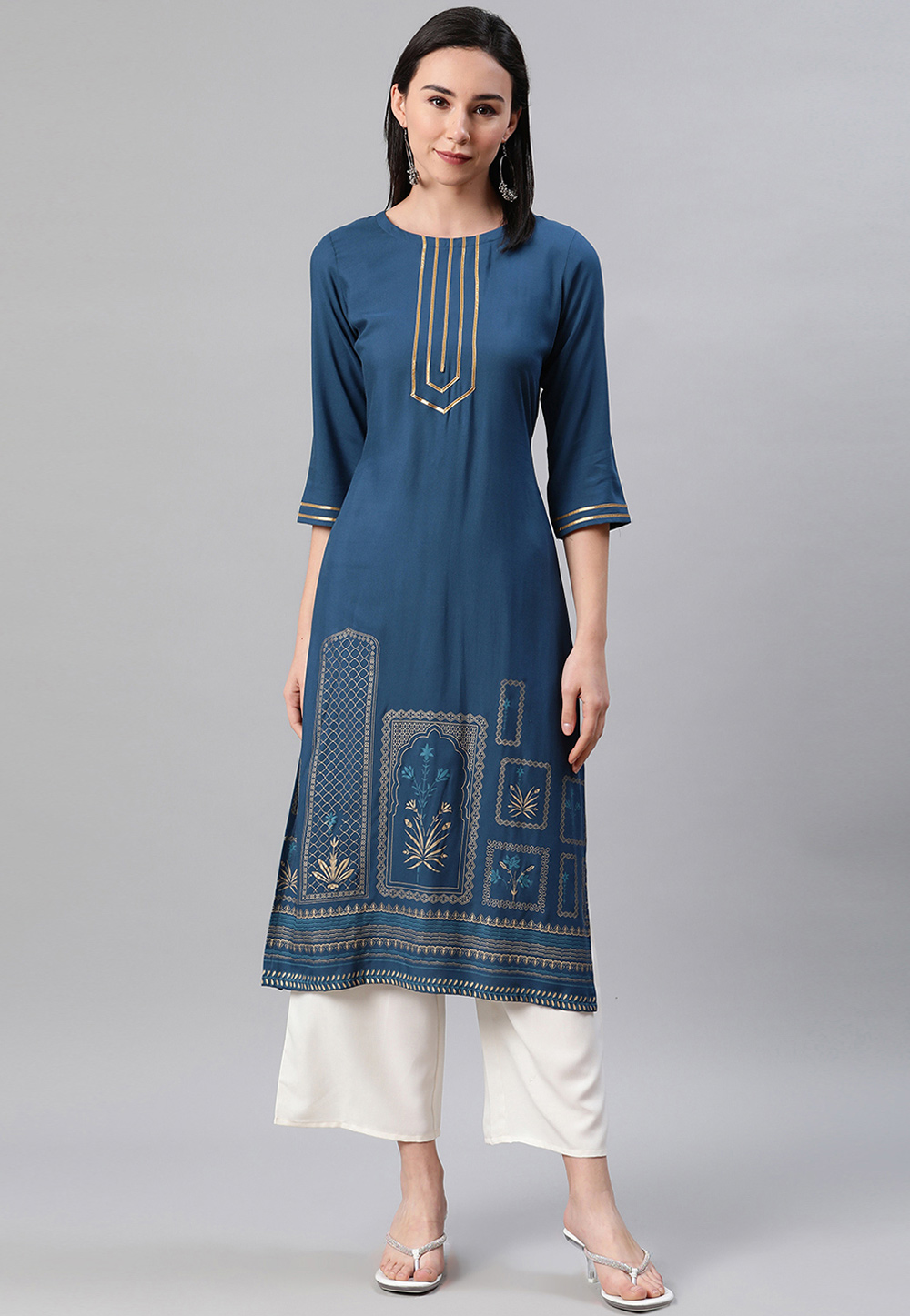 Teal Rayon Tunic 240749