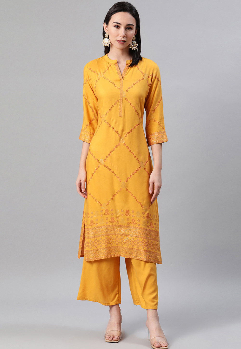 Yellow Rayon Tunic 240992