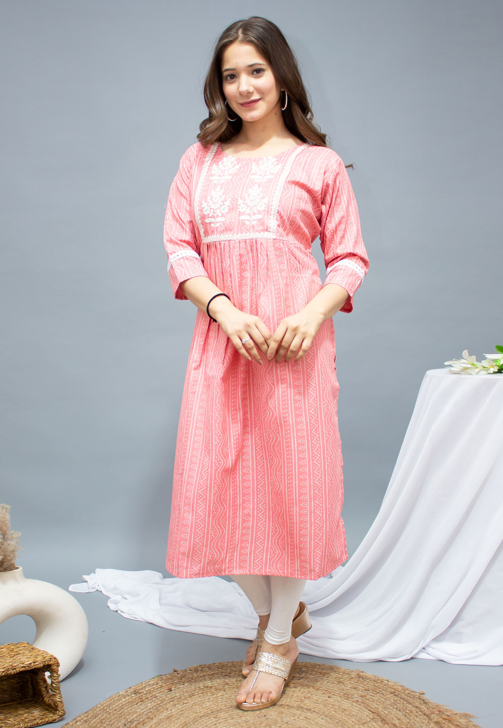 Pink Cotton Tunic 242383