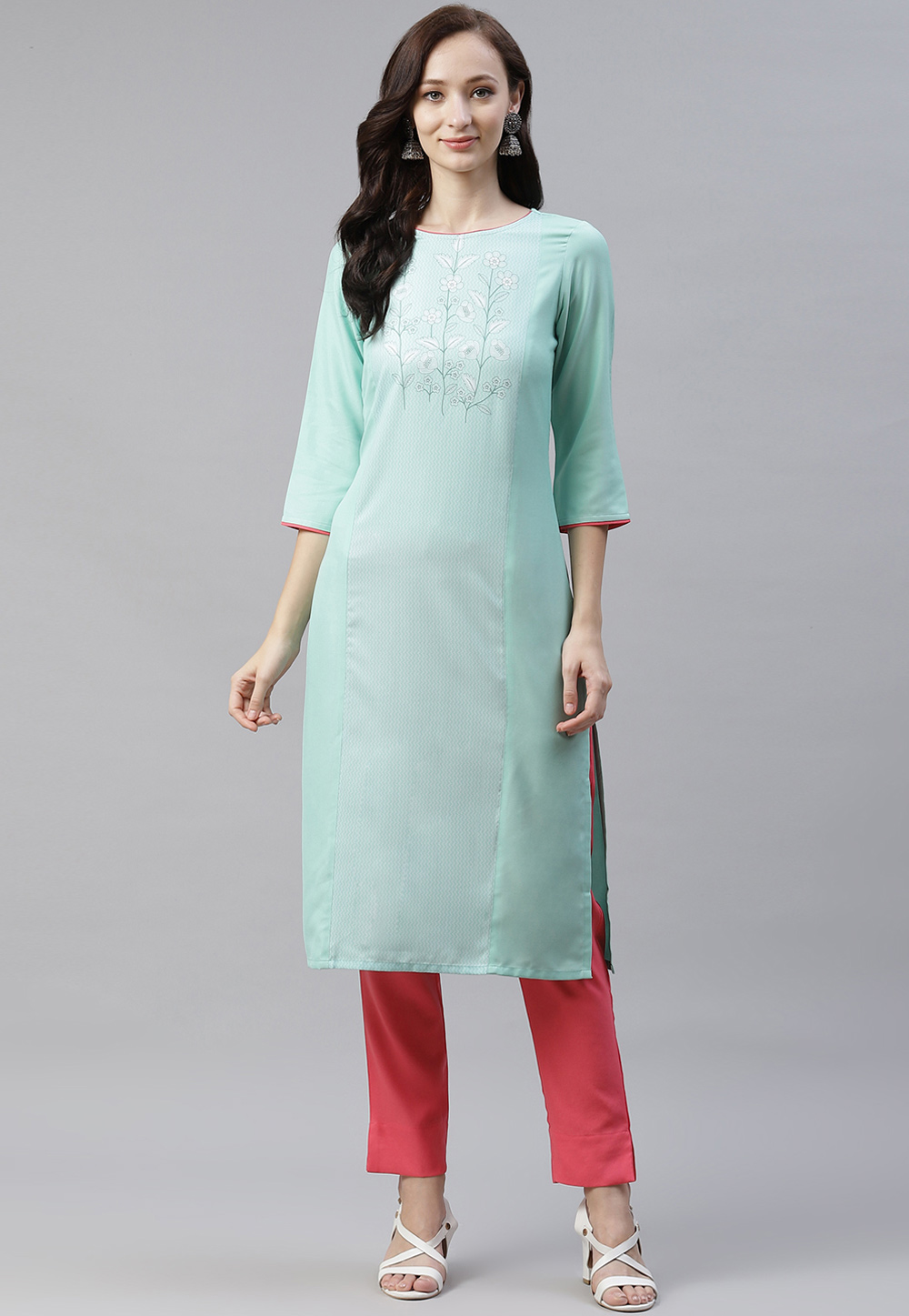 Sea Green Rayon Tunic 243761