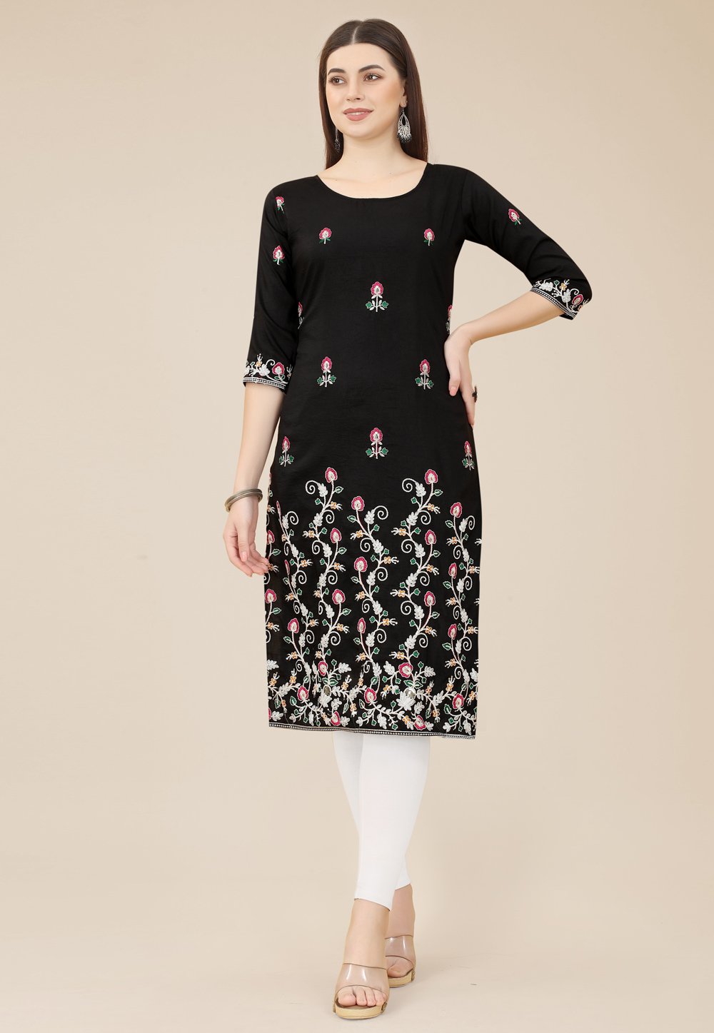Black Chinon Kurti 263730