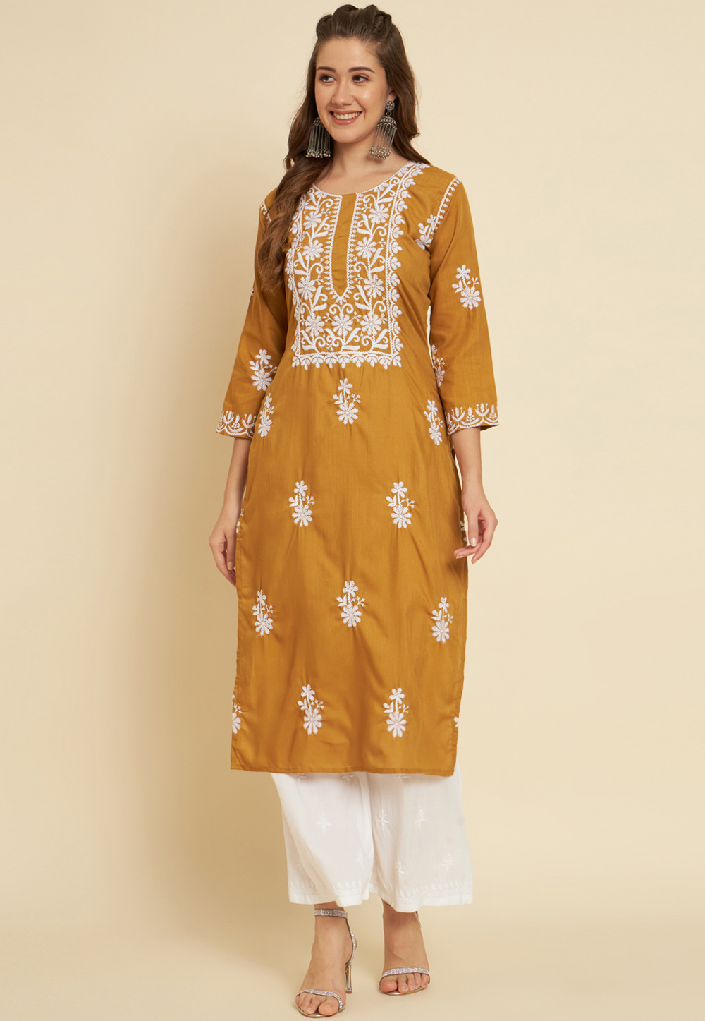 Mustard Cotton Tunic 265766