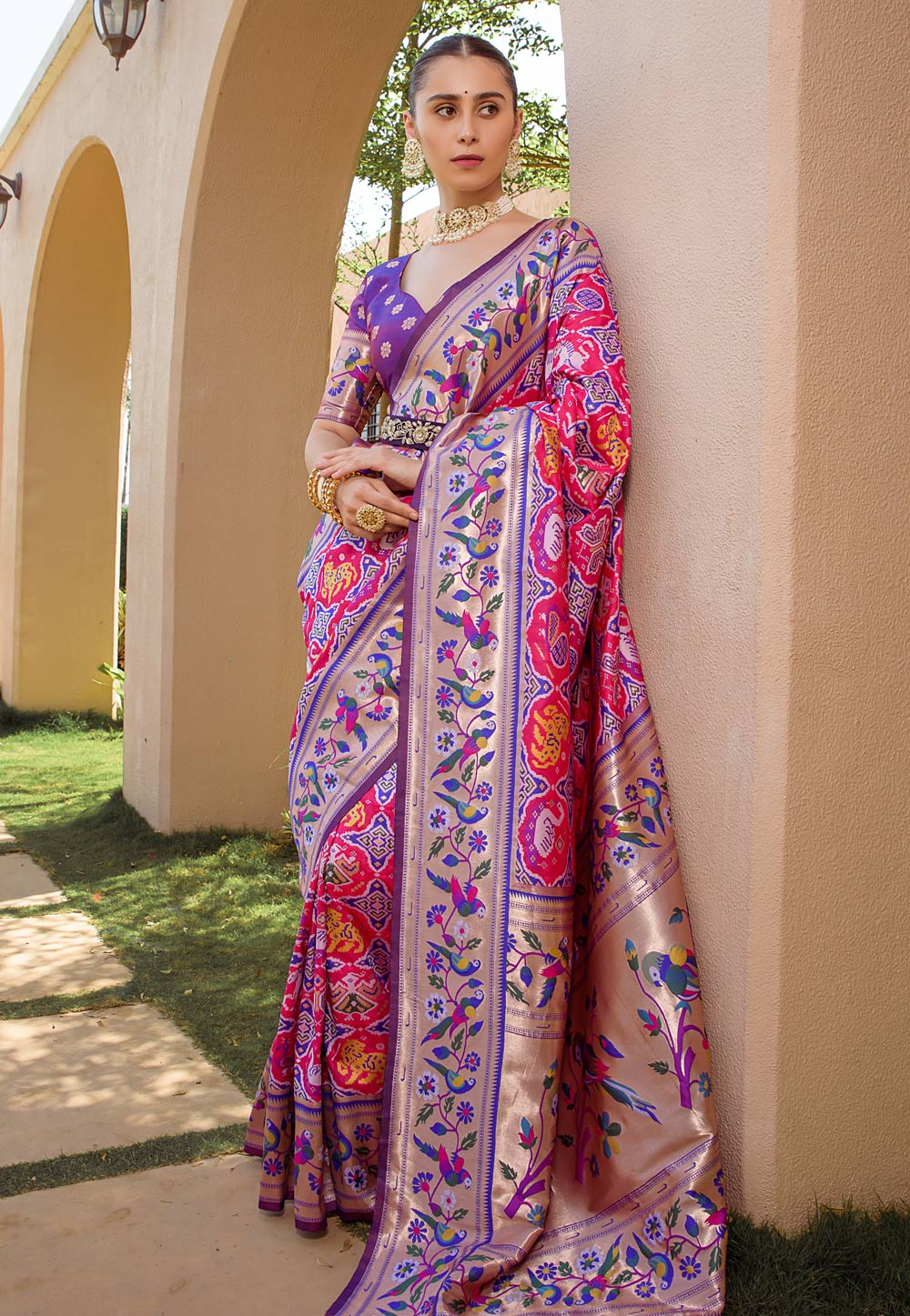 Pink Silk Paithani Saree 270274