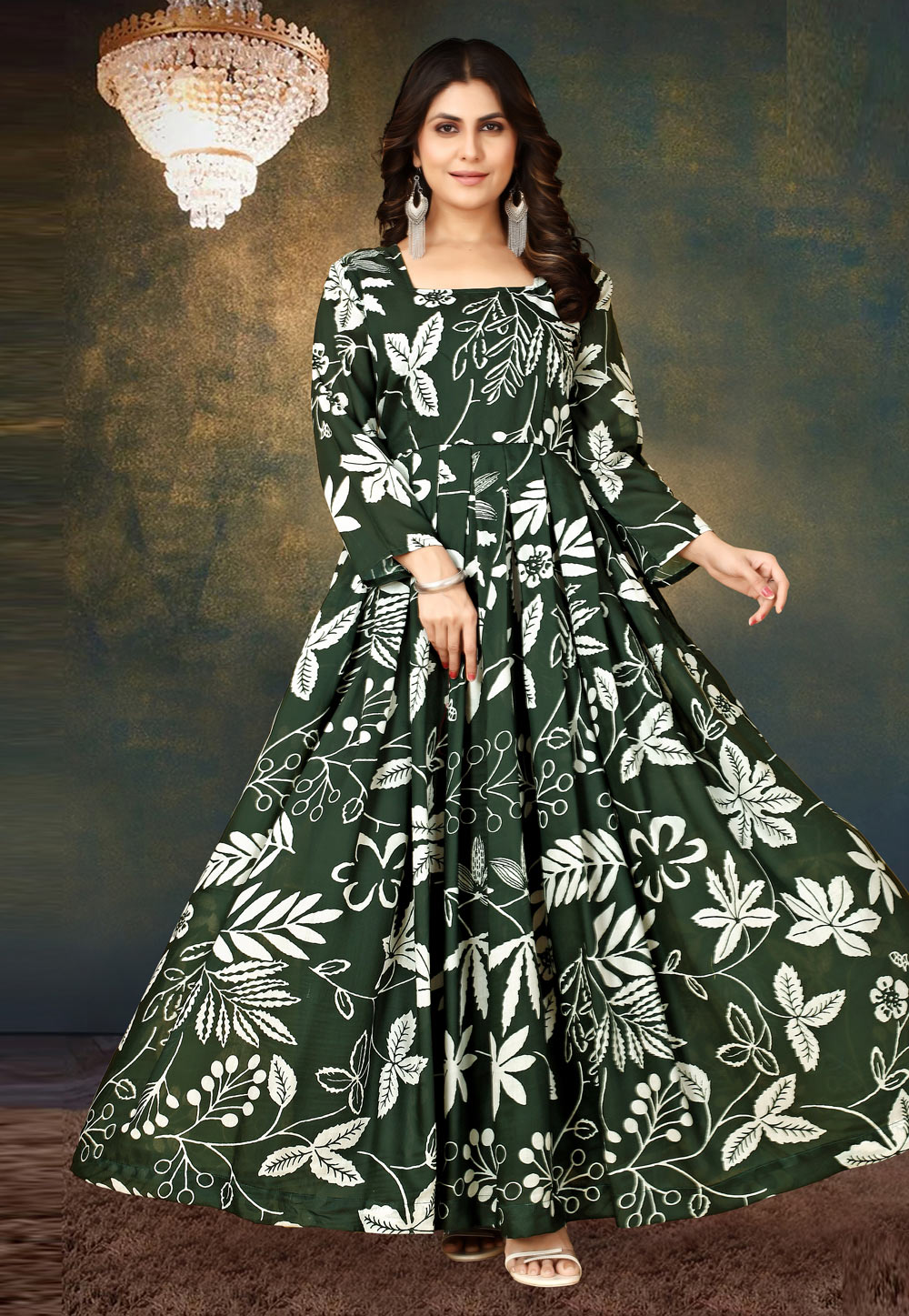Green Muslin Gown 268189