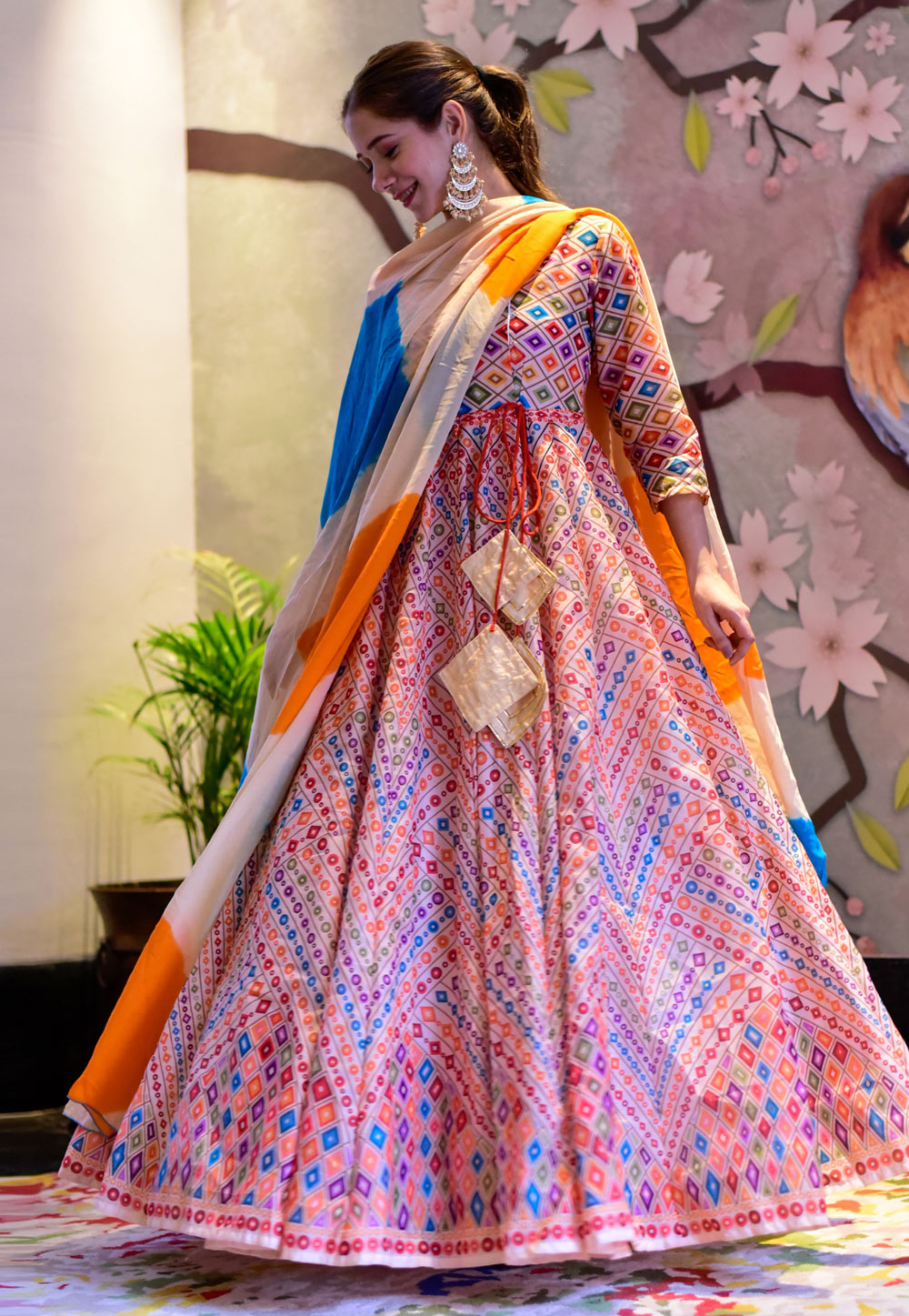 Pink Silk Cotton Gown 241484