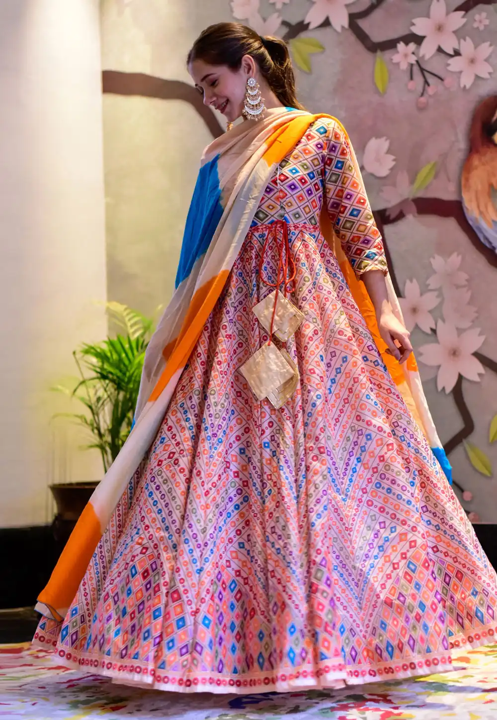 Pink Silk Cotton Gown 241484