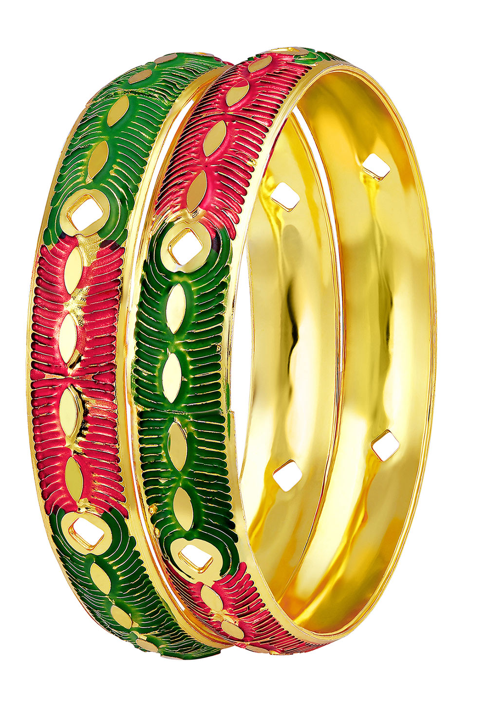 Green Brass Bangle 191371