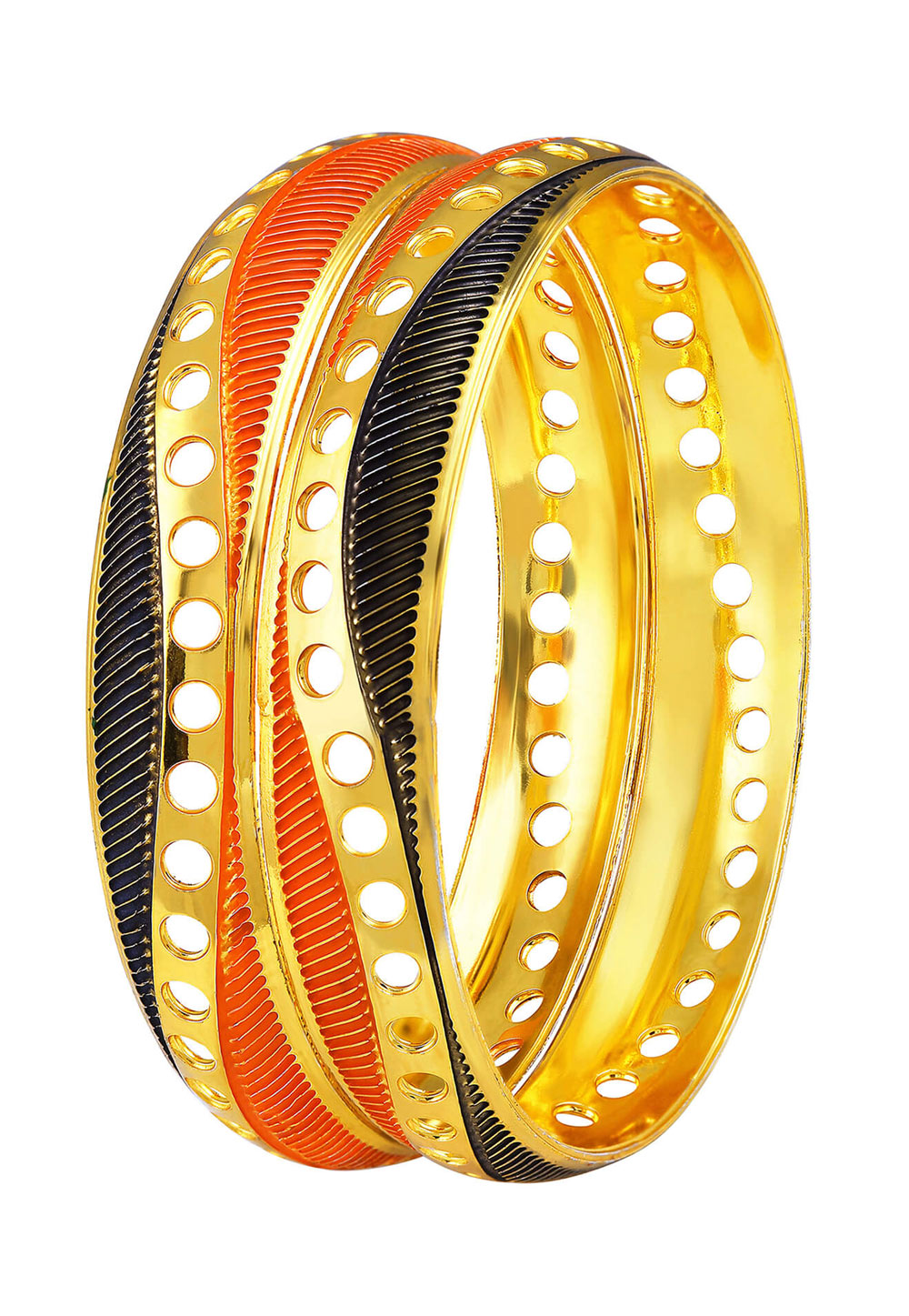 Orange Brass Bangle 191372