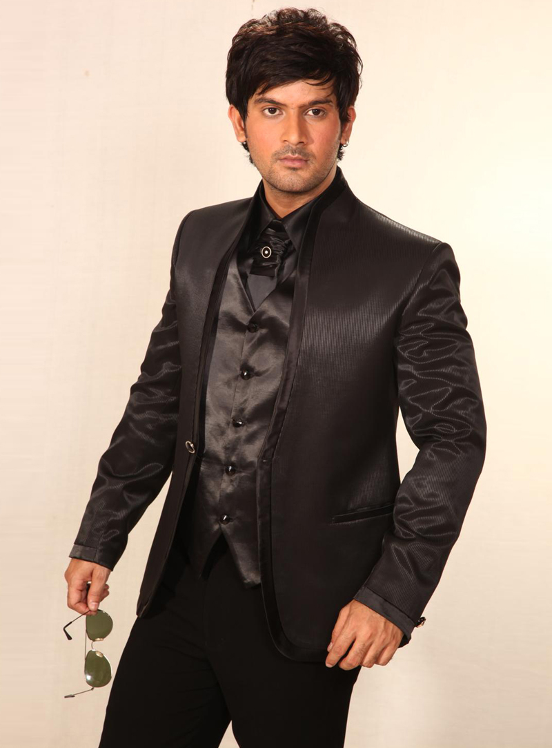 Black Italian Designer Suit 128016