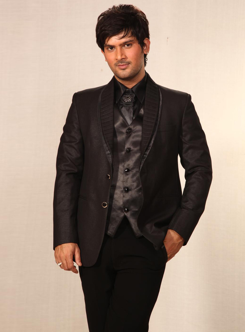Black Italian Designer Suit 128017