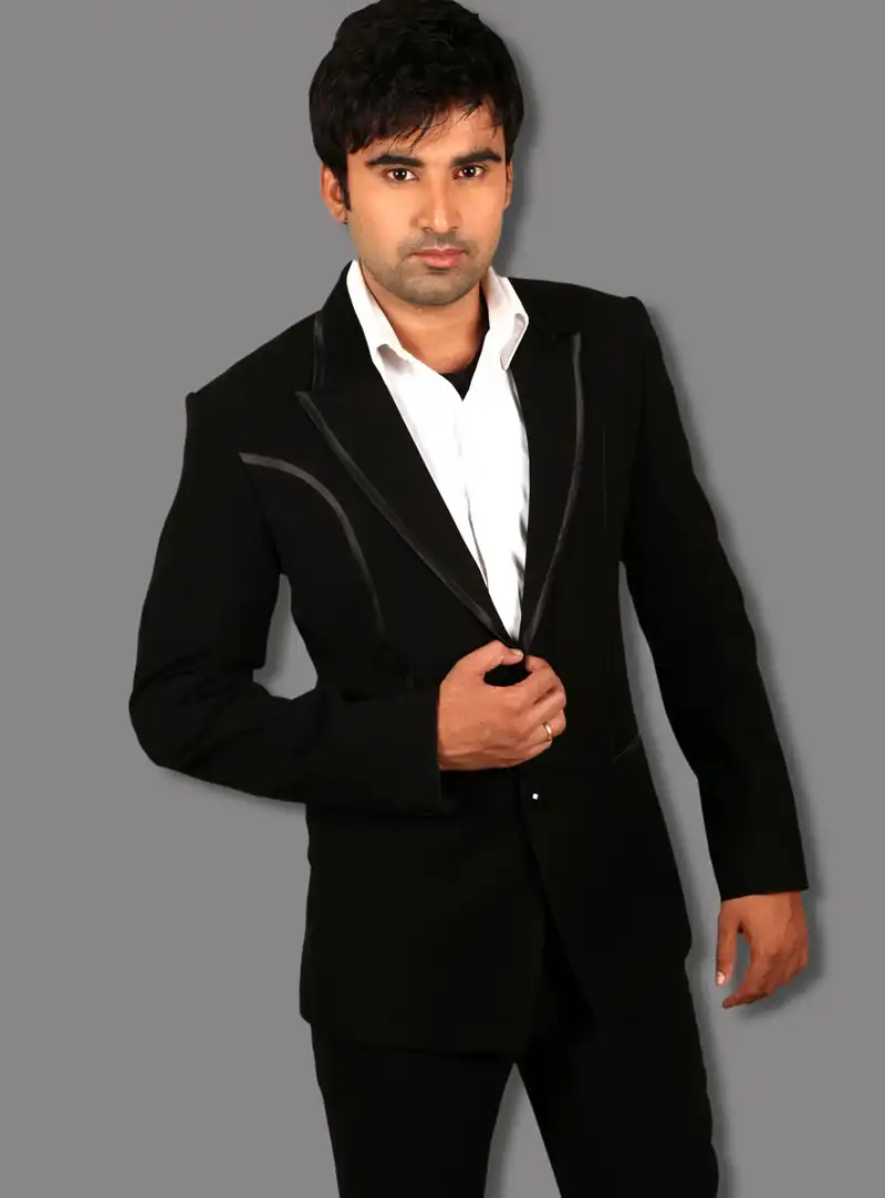 Black Satin Tuxedos Suit 128041