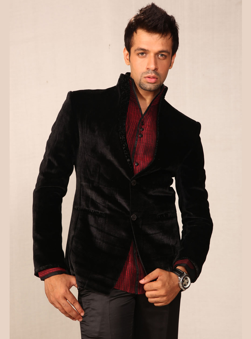 Black Velvet Readymade Blazer 124518