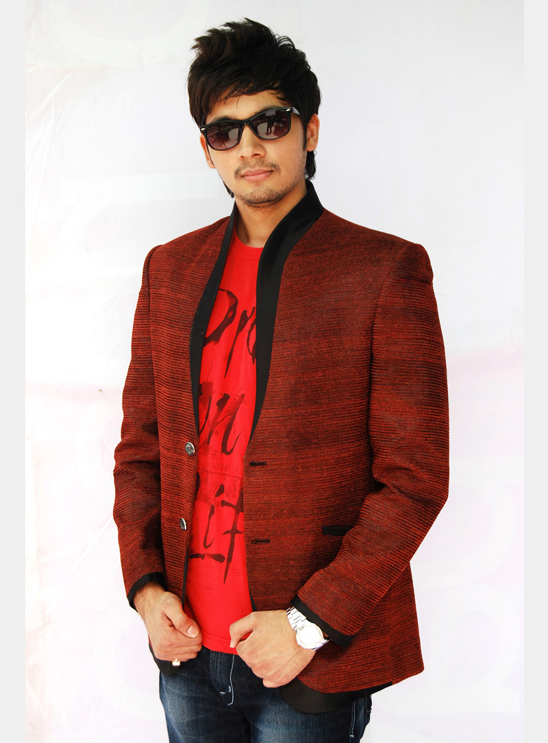 Orange Jute Readymade Blazer 124519
