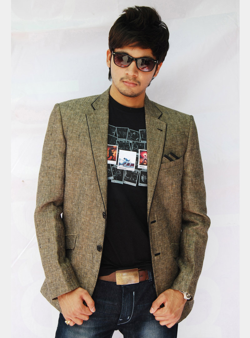 Beige Linen Readymade Blazer 124521