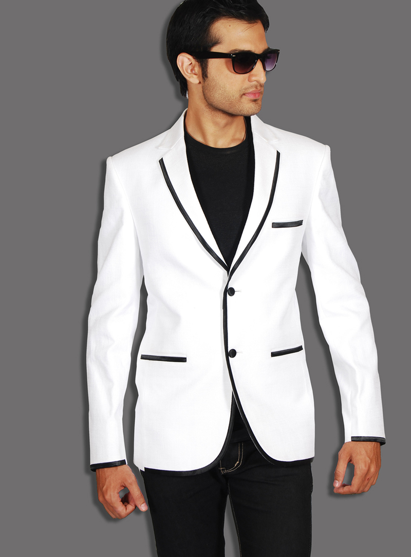 White Linen Readymade Blazer 124530