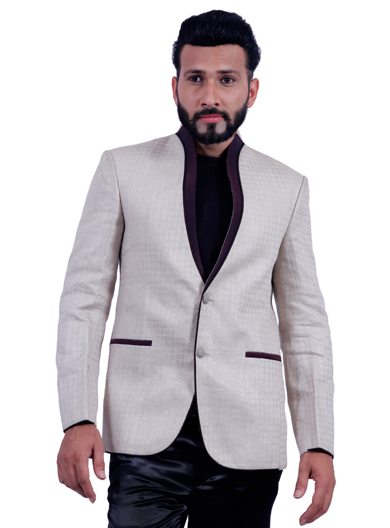 White Linen Readymade Blazer 124571