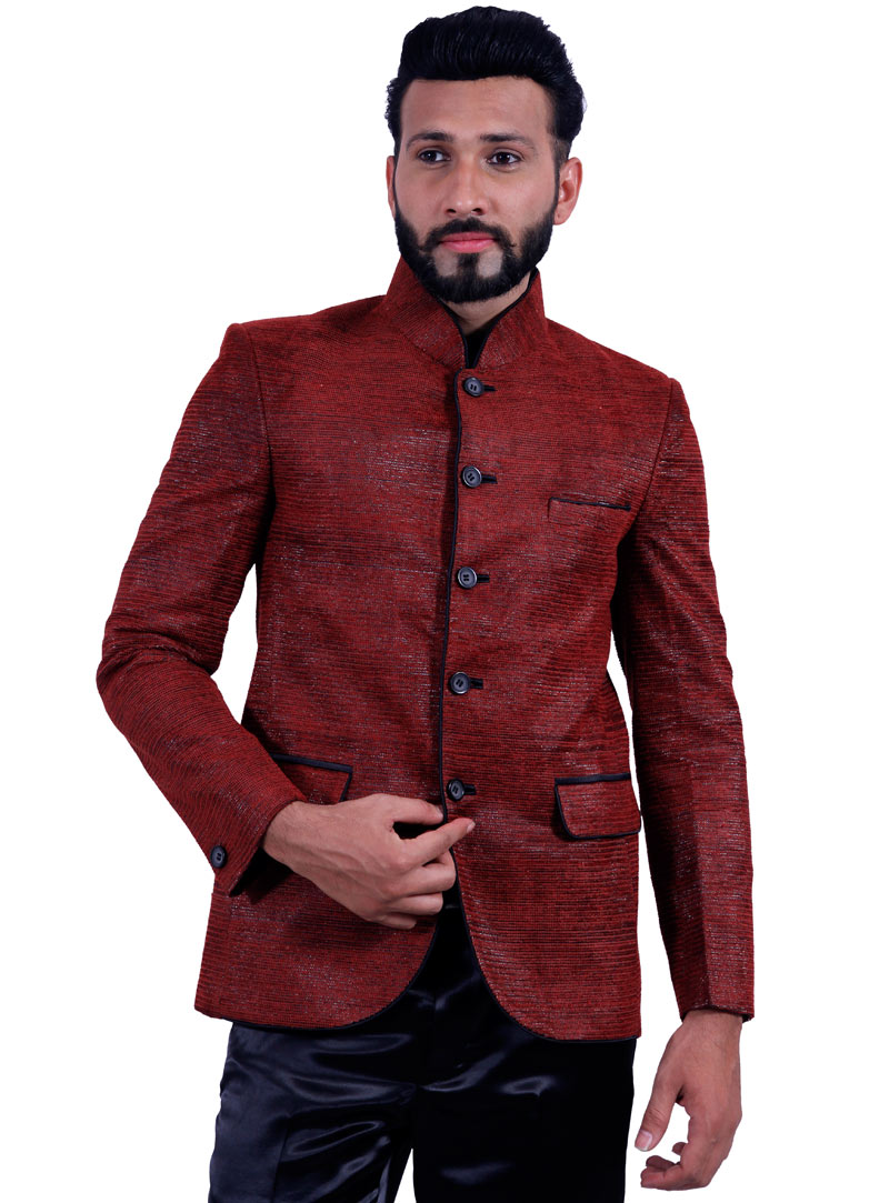Red Velvet Readymade Blazer 124576