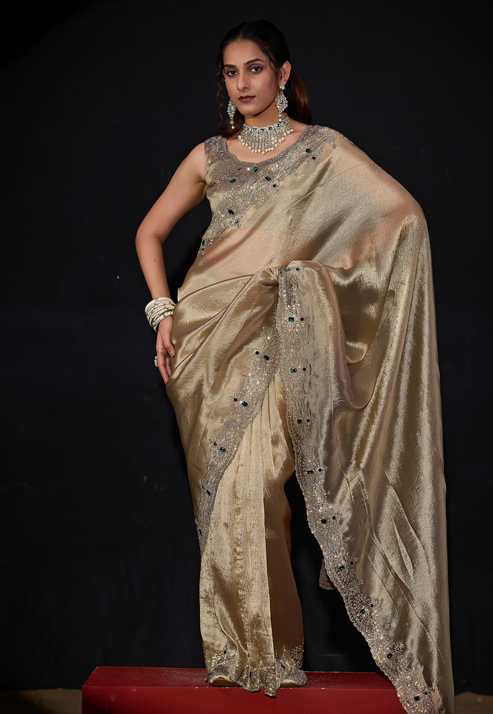 Beige Kanjivaram Silk Saree 327612