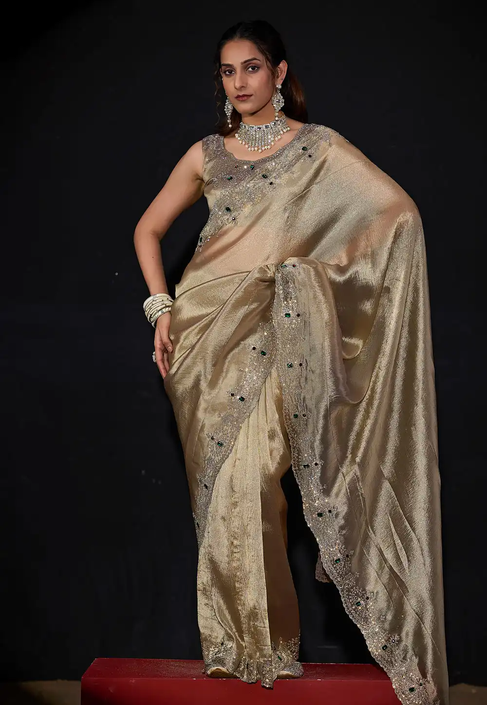 Beige Kanjivaram Silk Saree 327612
