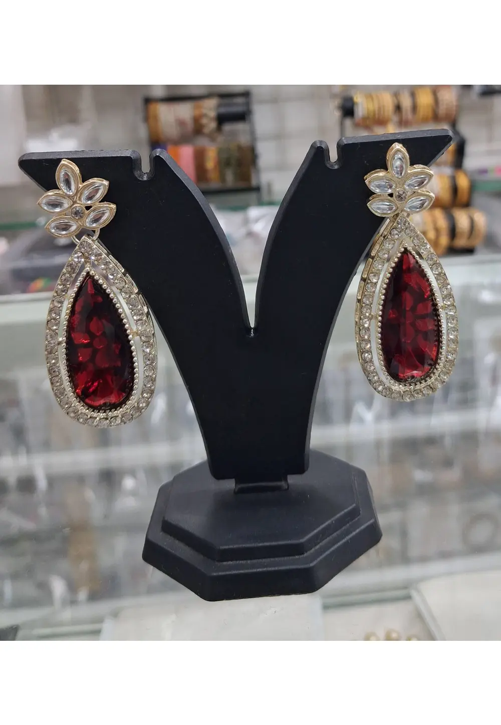 Black Alloy Earrings 331370