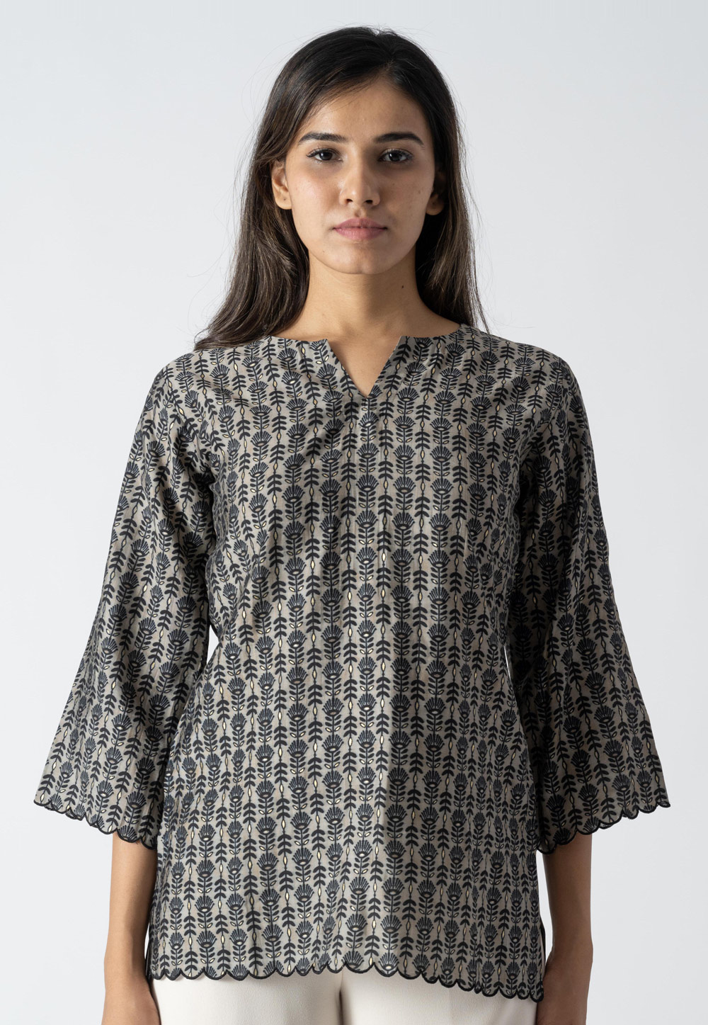 Black Cotton Top 313270