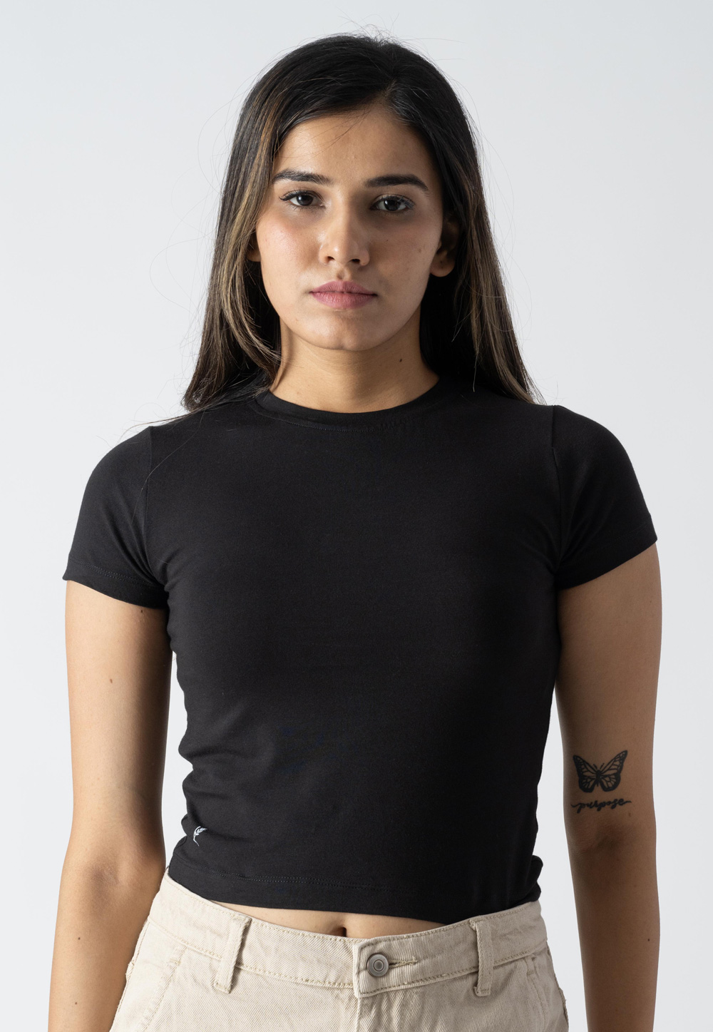 Black Cotton Top 313285