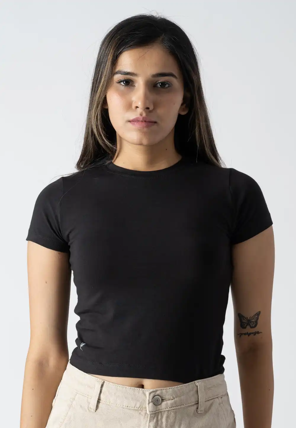 Black Cotton Top 313285