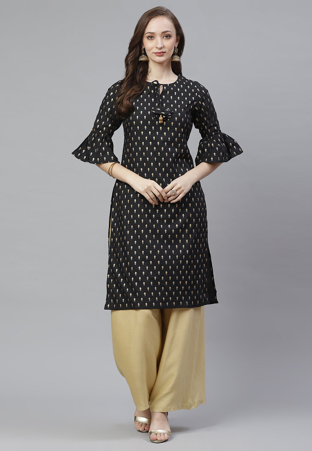 Black Cotton Tunic 282209