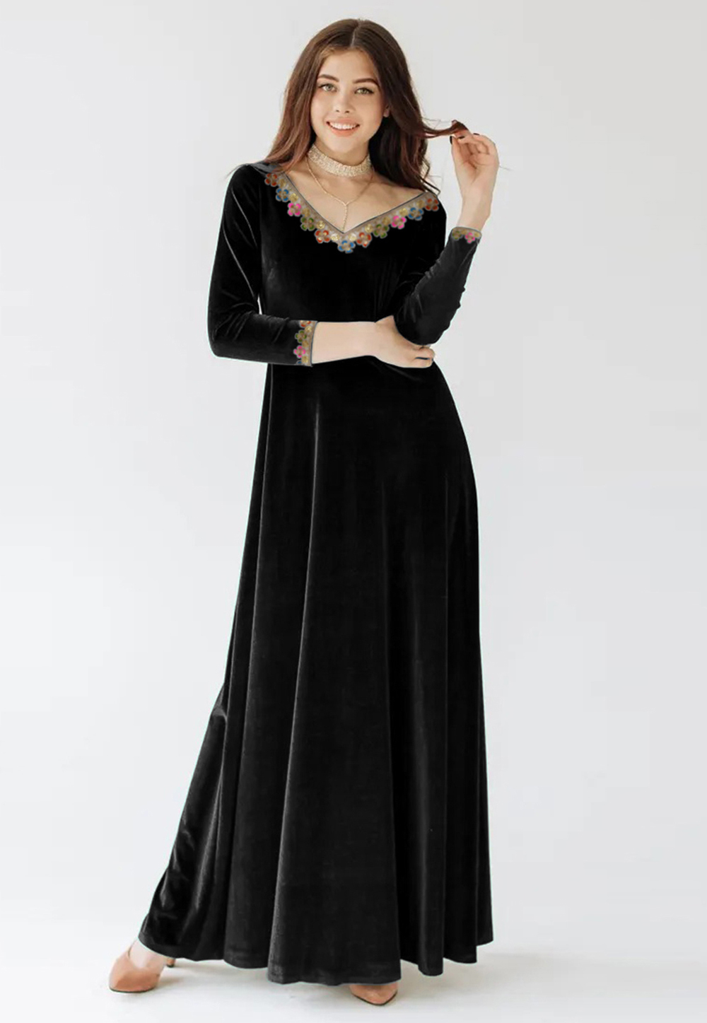 Black Velvet Gown 306854