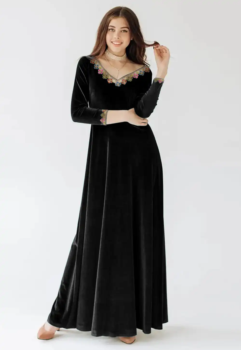 Black Velvet Gown 306854