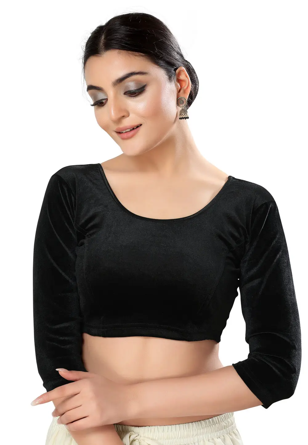 Black Velvet Readymade Blouse 333483