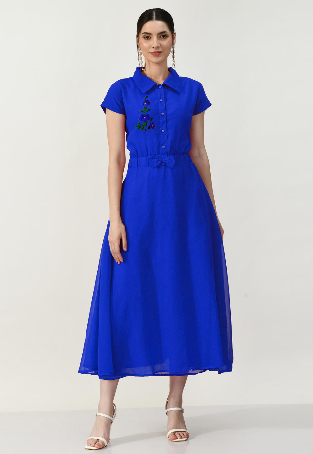 Blue Georgette Gown 306773