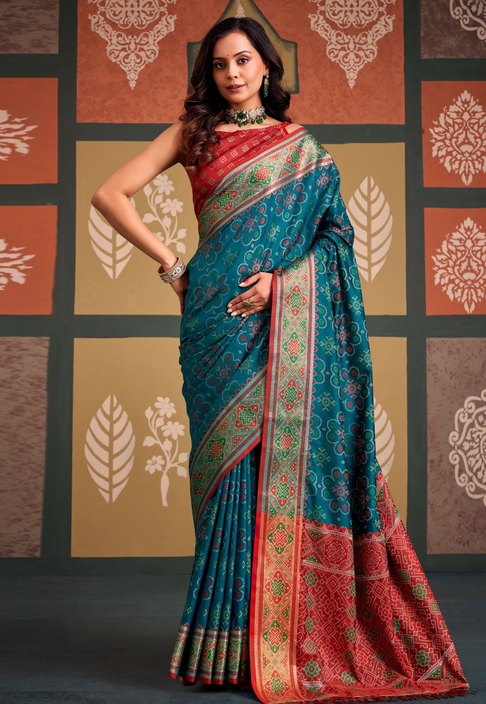Blue Silk Saree With Blouse 328180