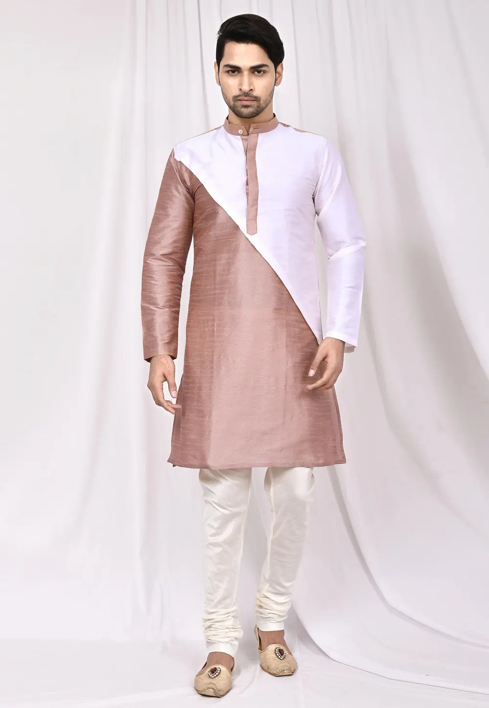Brown Art Silk Kurta Pajama 300251