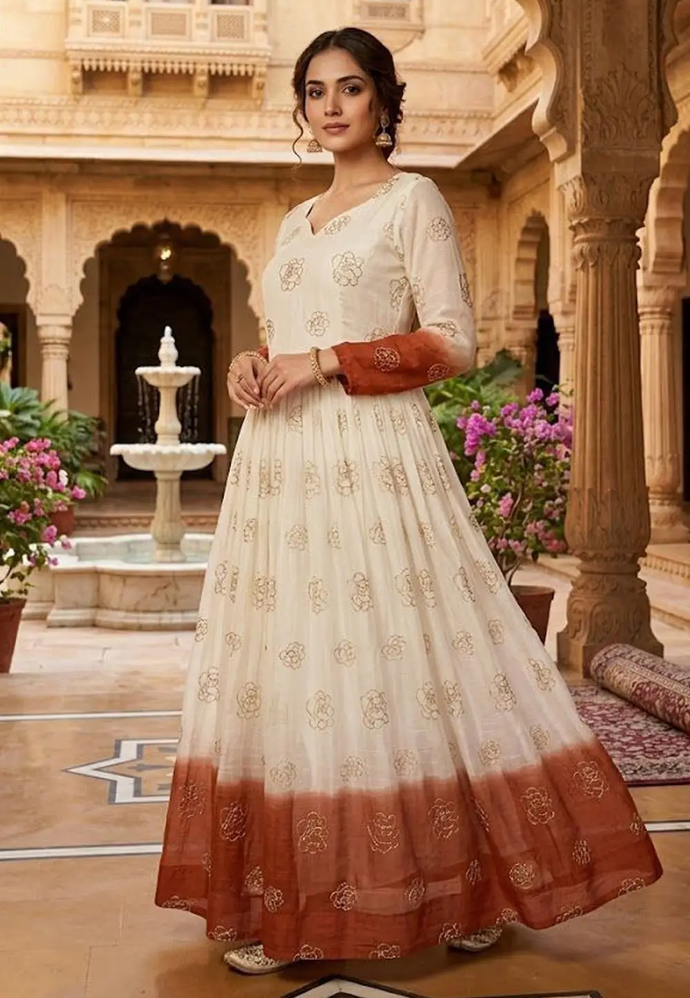 Brown Silk Gown 331219