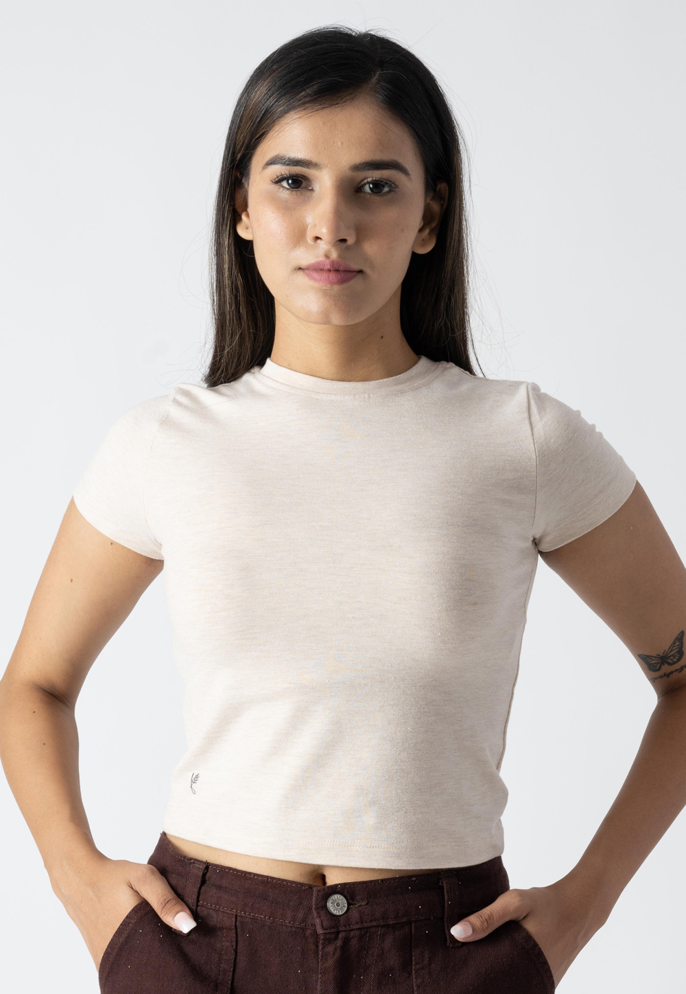 Cream Cotton Top 313281